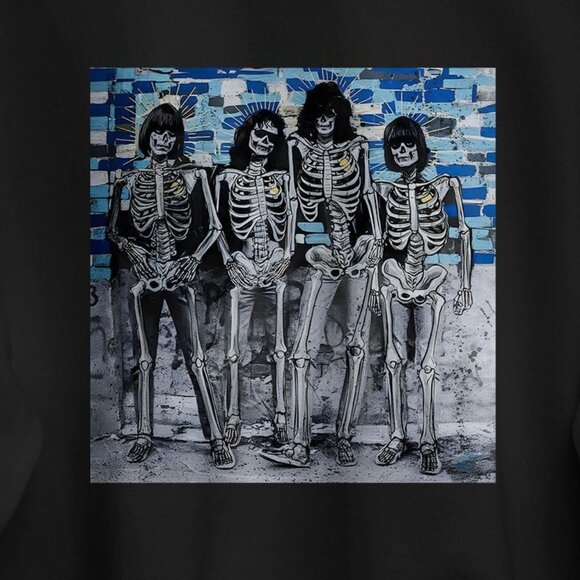 Ramones Skeleton Punk Rock Band 70s Tour Concert Vintage Streetwear Sweatshirt - Picture 2 of 5